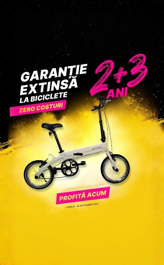 Bicicleta Pliabila Devron Practic 30 - 20 inch, Negru