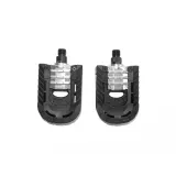 Pedale pliabile FP 909, filet 9/16, cu rulmenti din plastic, cu reflectoare, negru