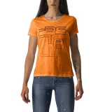 Castelli - tricou casual maneca scurta pentru femei Bellagio Tee - portocaliu