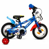 Bicicleta Copii DHS Police - 12 Inch, Albastru, Reambalat