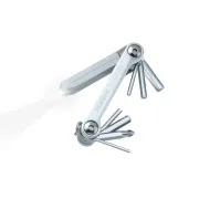 Set Scule Compacte Topeak Lumitool 7 Tt2549, Argintiu
