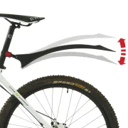Aparatoare Noroi Spate Polisport Cross Country Evo - 26-29 Inch, Negru-Rosu