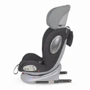 Scaun Auto Rotativ cu Isofix Si Centura Hapi Ozy - Gri