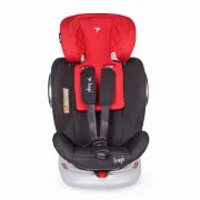 Scaun Auto Rotativ cu Isofix Si Centura Hapi Ozy - Rosu/Gri