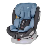 Scaun auto copii Rotativ, cu Isofix Hapi Ozy, 0-36 Kg,Albastru-Gri