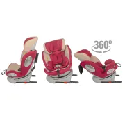 Scaun auto copii rotativ, cu Isofix Hapi Ozy, 0-36 Kg - Rosu