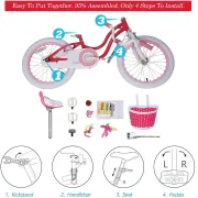 Bicicleta RoyalBaby Star Girl 18 Pink