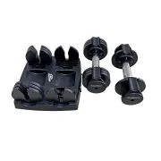 Set Gantere Reglabile Dhs 5013 - 2 X 7 Kg, Negru