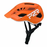 Casca Ciclism P2R ZENERO - 55-58 cm, S-M, Portocaliu-Alb
