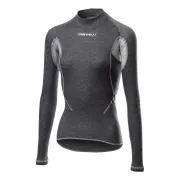 Bluza de corp cu maneca lunga Castelli Flanders 2W Warm, de dama, Gri, L