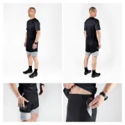 Pantaloni scurti cu bazon Force Storm negru/gri, negru/gri XS