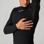 Bluza de corp cu maneca lunga Castelli Flanders Warm LS, Negru, S
