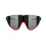Ochelari Force Creed, lentila neagra oglinda, rosu petrol