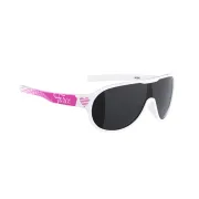 Ochelari Force Rosie, lady/junior, lentila neagra, alb/roz