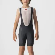 Pantaloni scurti cu bretele Castelli Jr Competizione, pentru copii, Negru, 8A