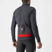 Tricou cu maneca lunga Castelli Puro 3 FZ Antracit/Rosu XL