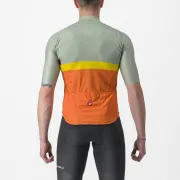 Tricou cu maneca scurta Castelli A Blocco Vernil/Portocaliu/Galben/Visiniu L