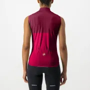 Tricou fara maneci Castelli Velocissima SL de dama Rosu/Visiniu XS
