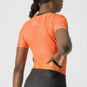 Costum de triatlon cu maneca scurta Castelli Free Sanremo W SS de dama Portocaliu/Negru XS