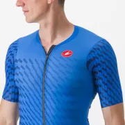 Costum de triatlon cu maneca scurta Castelli PR 2 Speed Suit Albastru/Bleumarin L