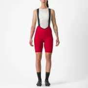 Pantaloni scurti cu bretele Castelli Espresso W DT de dama Rosu XS