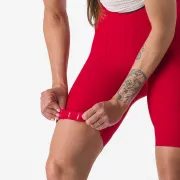 Pantaloni scurti cu bretele Castelli Espresso W DT de dama Rosu XS