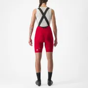 Pantaloni scurti cu bretele Castelli Espresso W DT de dama Rosu XS