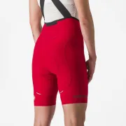 Pantaloni scurti cu bretele Castelli Espresso W DT de dama Rosu XS