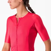 Tricou cu maneca scurta Castelli Aero PRO 7.0 W de dama Rosu M