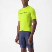 Tricou cu maneca scurta Castelli Elements Galben Fluo M