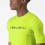 Tricou cu maneca scurta Castelli Elements Galben Fluo S