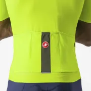 Tricou cu maneca scurta Castelli Elements Galben Fluo XL