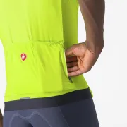 Tricou cu maneca scurta Castelli Espresso Galben Fluo XXL
