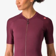 Tricou cu maneca scurta Castelli Espresso W de dama Visiniu M