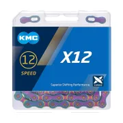 Lant KMC X12 Aurora Blue 12 viteze 126 zale ceruit