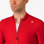 Tricou cu maneca lunga Castelli Espresso Thermal Rosu Aprins S