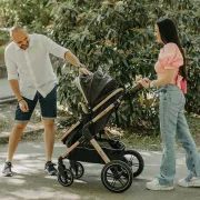 Carucior Bebe Transformabil 3 In 1 C Melora - Negru