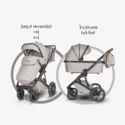 Carucior Modular 2 In 1 Coccolle Nessia - Negru