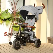 Tricicleta pliabila Qplay Rito Deluxe Gri