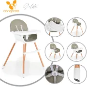 Scaun de masa pentru copii 2 in 1 Cangaroo - Gelato, gri