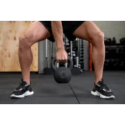 Kettlebell Vinil - 20 Kg, Negru-Rosu