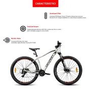 Bicicleta Mtb Devron Riddle 2023 RM1.9 - 29 Inch, M, Argintiu