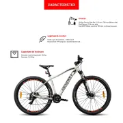 Bicicleta Mtb Devron Riddle 2023 RM1.9 - 29 Inch, M, Argintiu