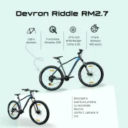 Bicicleta Mtb Devron Riddle 2023 RM2.7 - 27.5 Inch, L, Gri