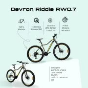 Bicicleta Mtb Devron Riddle 2023 RW0.7 - 27.5 Inch, L, Verde