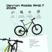 Bicicleta Mtb Devron Riddle RM2.7 2025 - 27.5 Inch, M, Verde