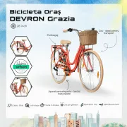 Bicicleta Oras Devron Grazia 6S - 28 Inch, L, Portocaliu