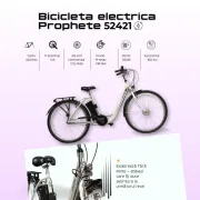 Bicicleta Electrica Prophete 52421 - 28 Inch, M, Alb