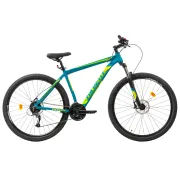 Bicicleta MTB Colinelli COL27, Marimea M, 29 inch, Verde, Schimbator Shimano Altus, 24 Viteze, Cadru Aluminiu, Frane pe Disc