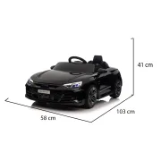 Masinuta electrica pentru copii Audi RS e‑tron, acumulatori si telecomanda, 12V MP3/USB si Bluetooth, Albastru